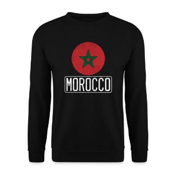 Morocco - Unisex Sweatshirt - black - Front - Alina (178cm) & Michal (187cm)