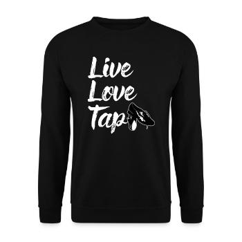 Tap Dancing - Live Love Tap - Sweat-shirt Unisexe - noir - Devant - Alina (178cm) & Michal (187cm)