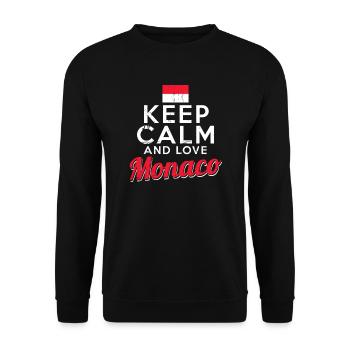 monaco - Unisex Sweatshirt - black - Front - Alina (178cm) & Michal (187cm)