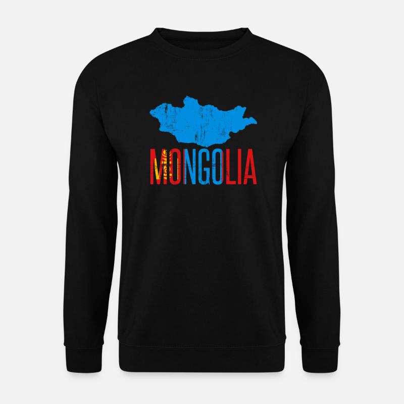 Mongolei - Unisex Pullover - Schwarz