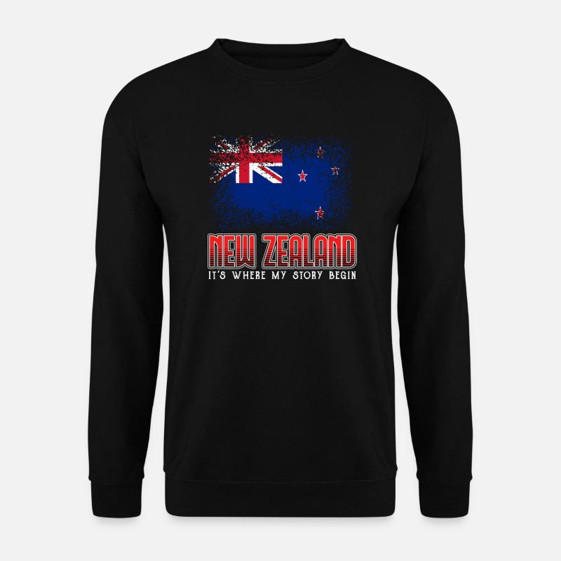 Neuseeland - Unisex Pullover - Schwarz