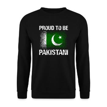 Pakistan - Unisex Sweatshirt - black - Front - Alina (178cm) & Michal (187cm)