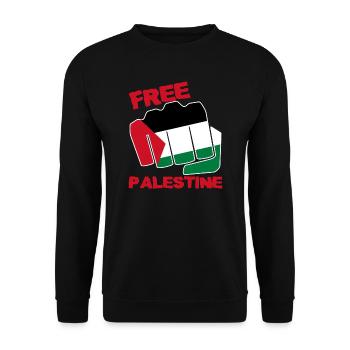 Palestine - Unisex Sweatshirt - black - Front - Alina (178cm) & Michal (187cm)