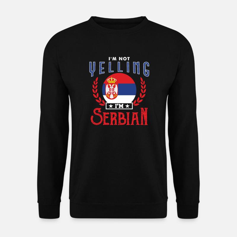 Serbien - Unisex Pullover - Schwarz