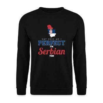 Serbie - Sweat-shirt Unisexe - noir - Devant - Alina (178cm) & Michal (187cm)