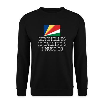 Seychelles - Sweat-shirt Unisexe - noir - Devant - Alina (178cm) & Michal (187cm)