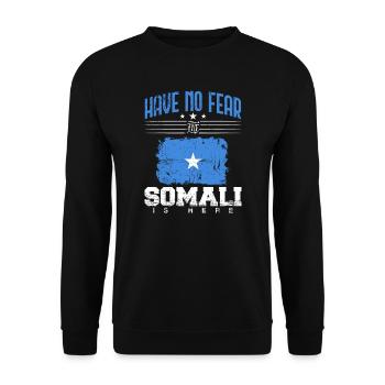 Somalia - Unisex Pullover - Schwarz - Vorne - Alina (178cm) & Michal (187cm)