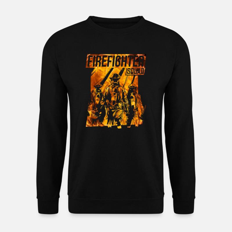 Feuerwehr Held - Unisex Pullover - Schwarz