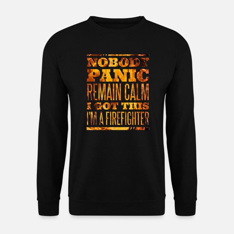 Pompiers pompier - Sweat-shirt Unisexe - noir