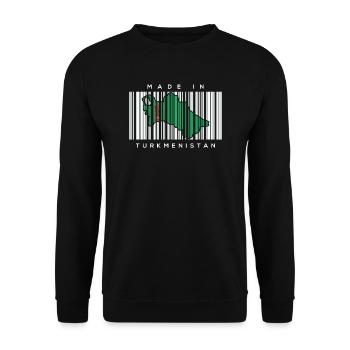 Turkmenistan - Unisex Pullover - Schwarz - Vorne - Alina (178cm) & Michal (187cm)