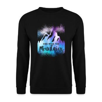 Rockclimbing - Unisex Sweatshirt - black - Front - Alina (178cm) & Michal (187cm)