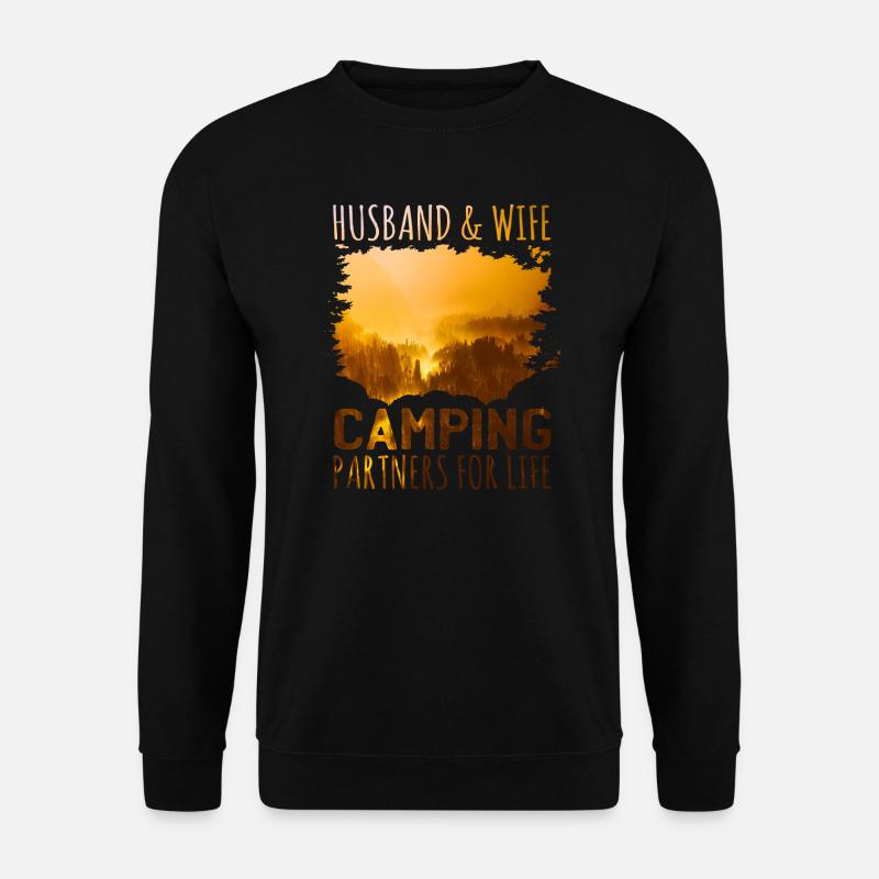 Camping couple - Unisex Sweatshirt - black