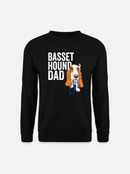 Basset Hound Dad - Unisex Sweatshirt - black