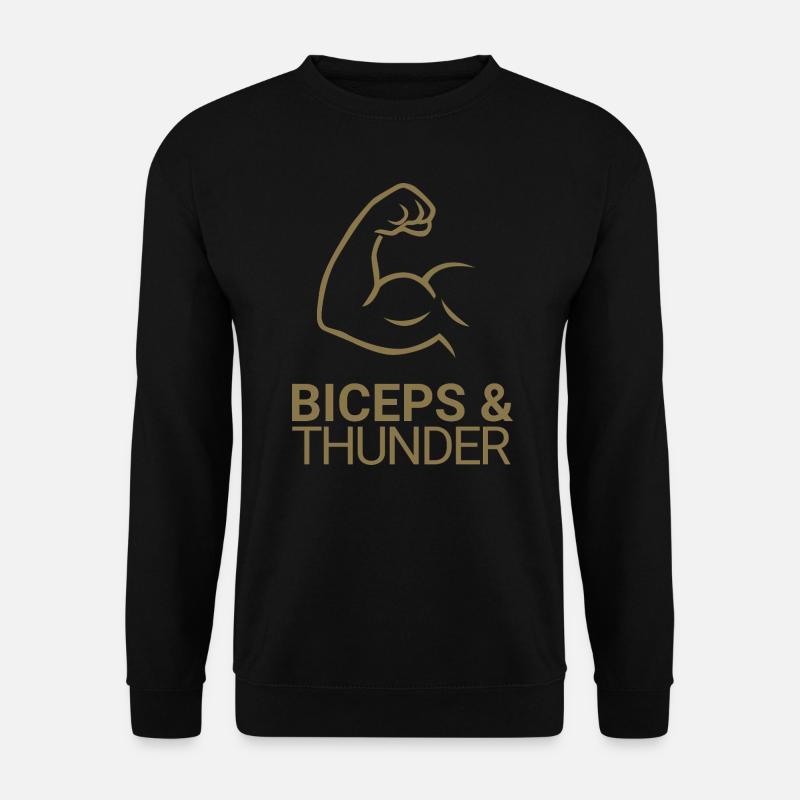 Biceps & Thunder - Unisex Pullover - Schwarz