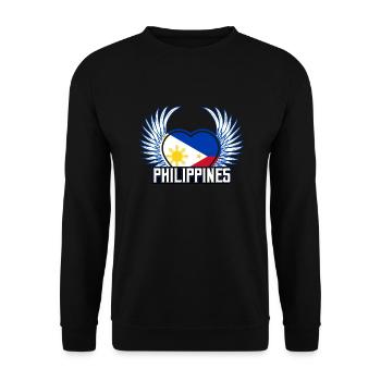 Philippines - Sweat-shirt Unisexe - noir - Devant - Alina (178cm) & Michal (187cm)