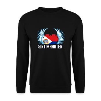 Sint Maarten - Unisex Sweatshirt - black - Front - Alina (178cm) & Michal (187cm)