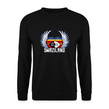 Swaziland - Sweat-shirt Unisexe - noir - Devant - Alina (178cm) & Michal (187cm)