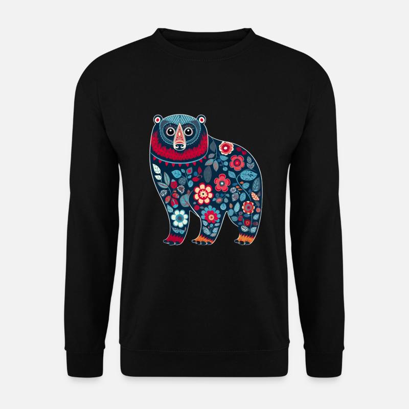 Russische Tradition Weihnachten - Unisex Pullover - Schwarz