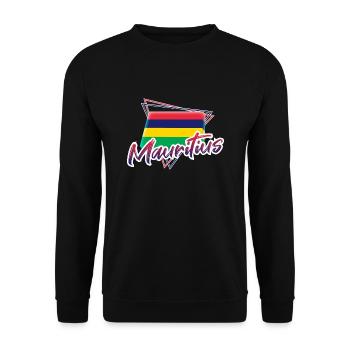 Mauritius - Unisex Pullover - Schwarz - Vorne - Alina (178cm) & Michal (187cm)