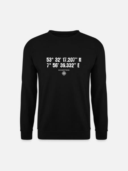 Schortens Geocacher Geschenk Standort GPS Stadt - Unisex Pullover - Schwarz