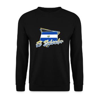 El Salvador - Unisex Sweatshirt - black - Front - Alina (178cm) & Michal (187cm)