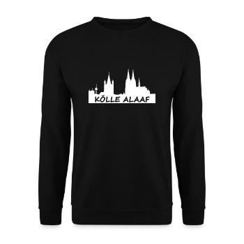 Kölle Alaaf - Karneval Fasching - Unisex Pullover - Schwarz - Vorne - Alina (178cm) & Michal (187cm)