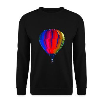 Ballon - Sweat-shirt Unisexe - noir - Devant - Alina (178cm) & Michal (187cm)
