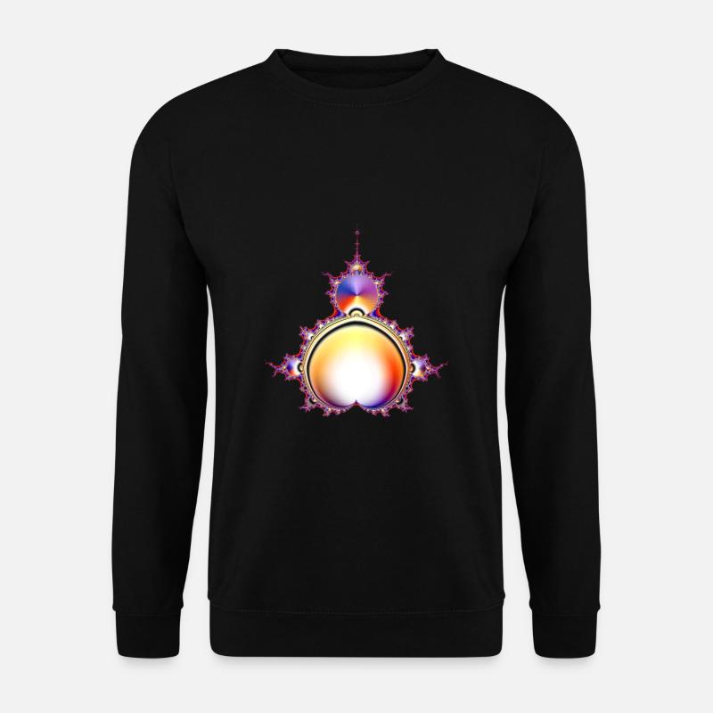 Mandelbaum Fraktal - Unisex Pullover - Schwarz
