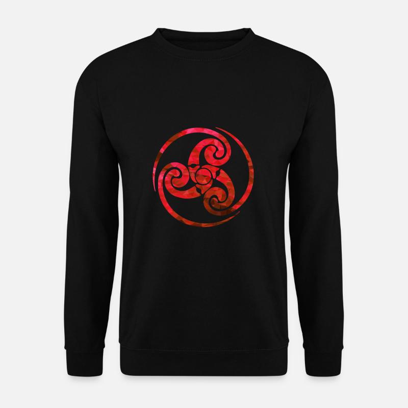 Keltischer Knoten rot - Unisex Pullover - Schwarz