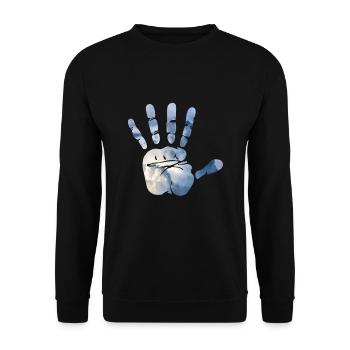 Mains-en-ciel - Sweat-shirt Unisexe - noir - Devant - Alina (178cm) & Michal (187cm)