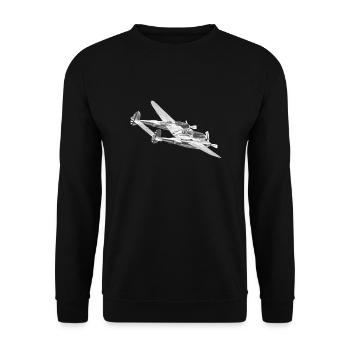 P38 Lightning - Sweat-shirt Unisexe - noir - Devant - Alina (178cm) & Michal (187cm)