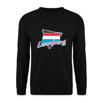 Luxembourg - Unisex Sweatshirt - black - Front - Alina (178cm) & Michal (187cm)