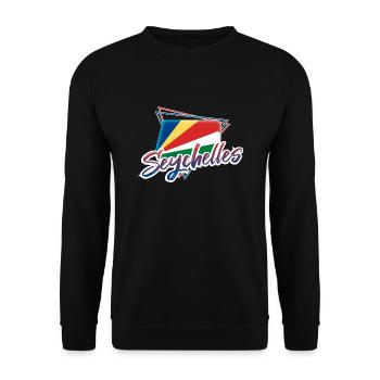 Seychellen - Unisex Pullover - Schwarz - Vorne - Alina (178cm) & Michal (187cm)