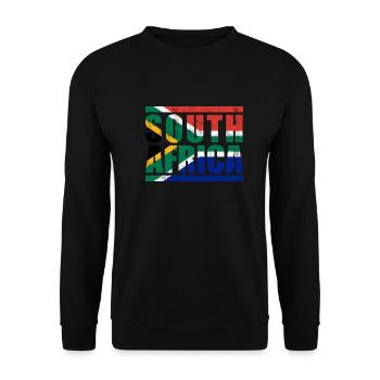 South Africa - Unisex Sweatshirt - black - Front - Alina (178cm) & Michal (187cm)