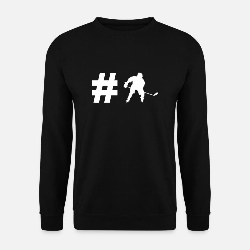 Hashtag Hockey - Eishockey - Geschenk - Sport - Unisex Pullover - Schwarz