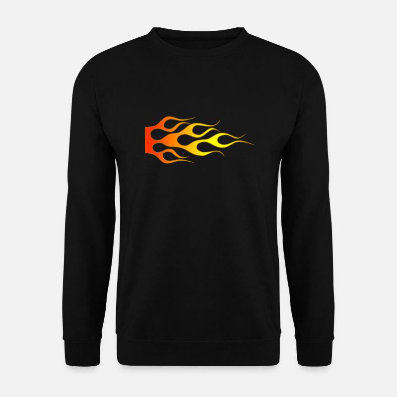 Flammen - Unisex Pullover - Schwarz