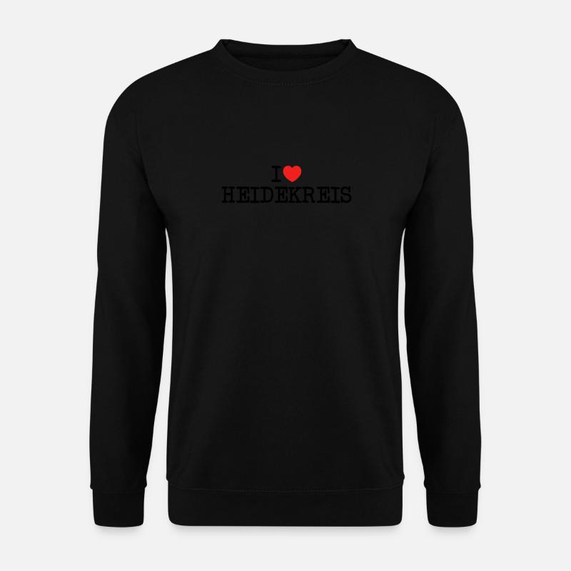 I love Heidekreis - Unisex Pullover - Schwarz