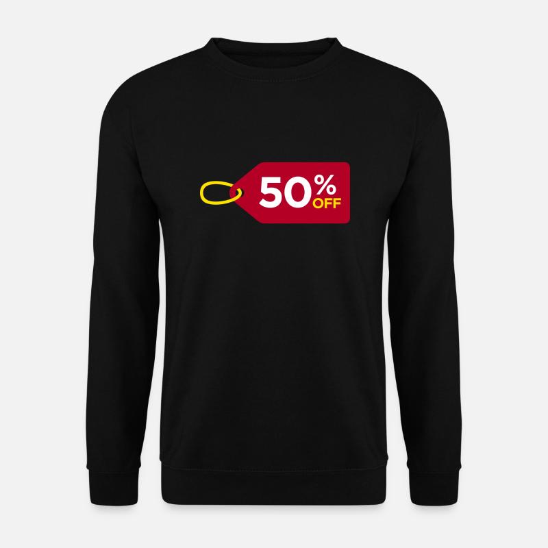discount ,rabatt,rabattaktion - Unisex Pullover - Schwarz