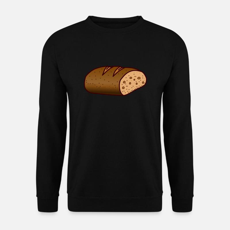 Brot Leib essen - Unisex Pullover - Schwarz
