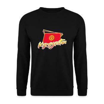 Kirgisistan - Unisex Pullover - Schwarz - Vorne - Alina (178cm) & Michal (187cm)