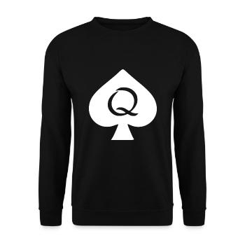 Cuckold queen - Unisex Sweatshirt - black - Front - Alina (178cm) & Michal (187cm)
