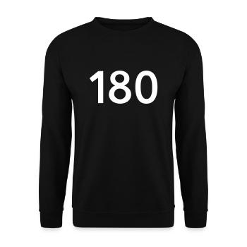 Darts 180 - Unisex Sweatshirt - black - Front - Alina (178cm) & Michal (187cm)