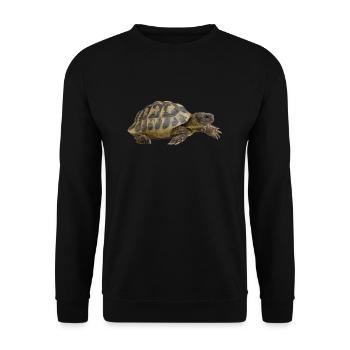 turtle schildkroete tiere animals9 - Unisex Pullover - Schwarz - Vorne - Alina (178cm) & Michal (187cm)