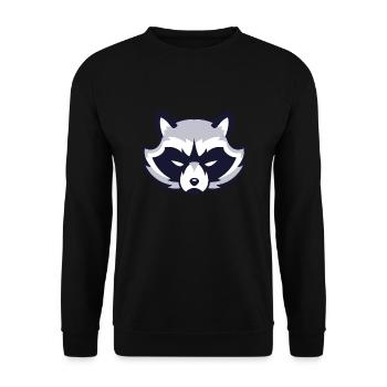 Racoon - Sweat-shirt Unisexe - noir - Devant - Alina (178cm) & Michal (187cm)