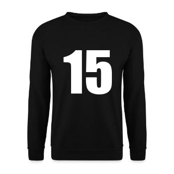 15 - Unisex Sweatshirt - black - Front - Alina (178cm) & Michal (187cm)