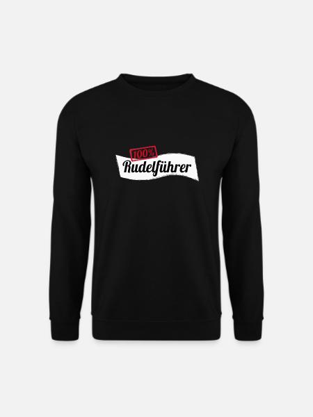 100% Rudelführer Hund Wolf Geschenkidee - Unisex Pullover - Schwarz