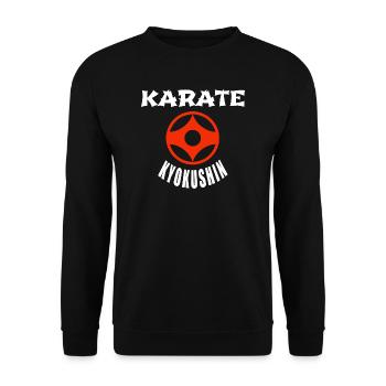 Kyokushin Karate - Unisex Pullover - Schwarz - Vorne - Alina (178cm) & Michal (187cm)