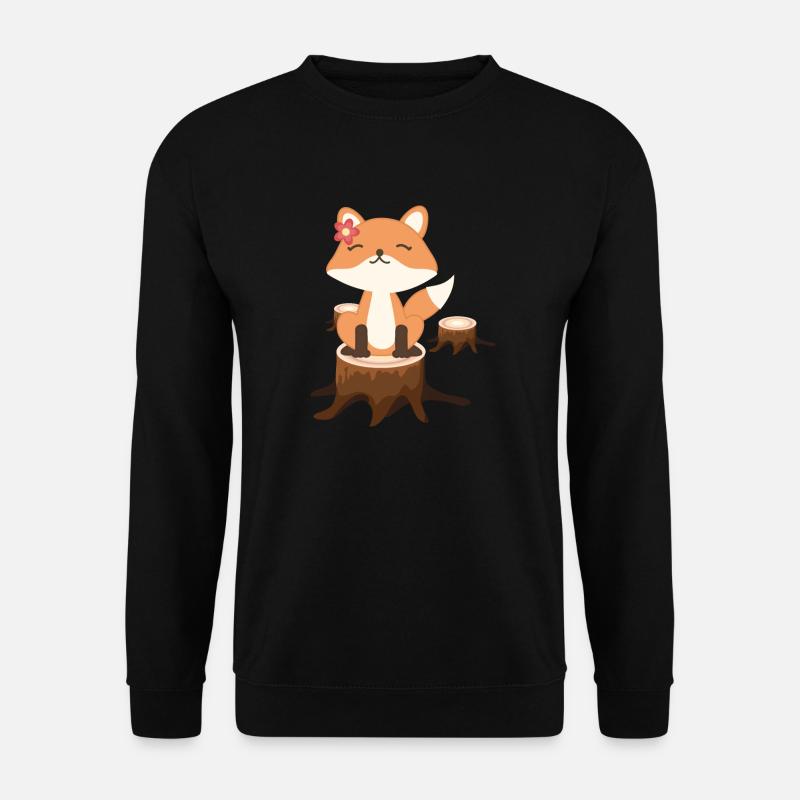 Fox - Unisex Sweatshirt - black
