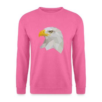 bald eagle - Unisex Sweatshirt - pink - Front