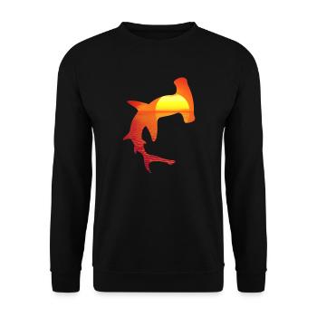 hammerhead - Unisex Sweatshirt - black - Front - Alina (178cm) & Michal (187cm)